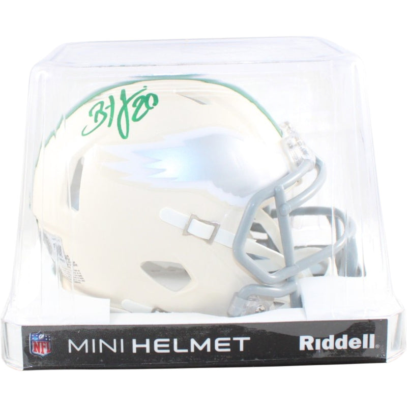 Brian Dawkins Signed Philadelphia Eagles Mini Helmet - Retro