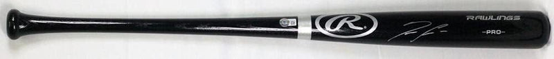 Ronald Acuna Jr. Autographed Black Baseball Bat