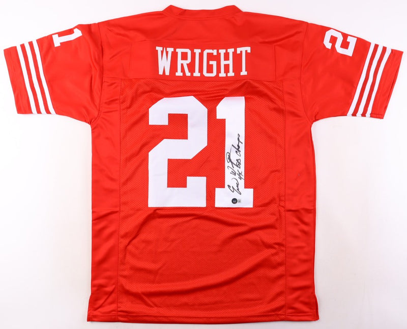 Eric Wright Autographed San Francisco 49ers Red Custom Jersey