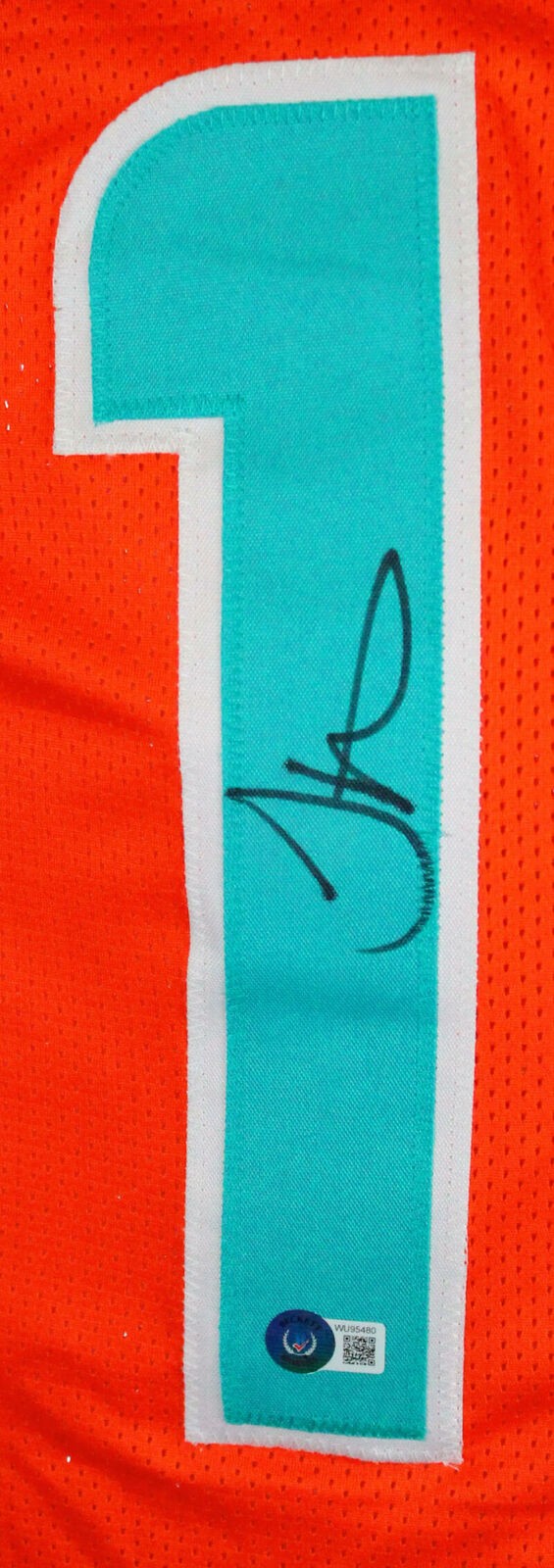 Tyreek Hill Signed Miami Dolphins Orange Custom Jersey