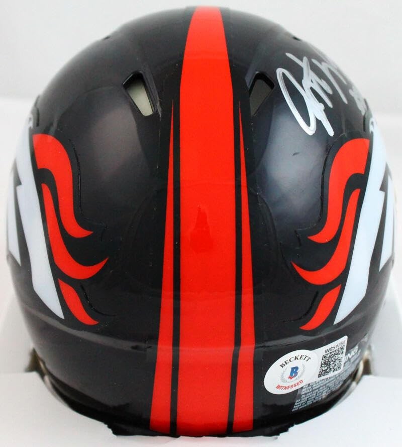 Javonte Williams Signed Denver Broncos Speed Mini Helmet