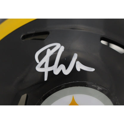Roman Wilson Signed Pittsburgh Steelers Speed Mini Helmet (Beckett COA)