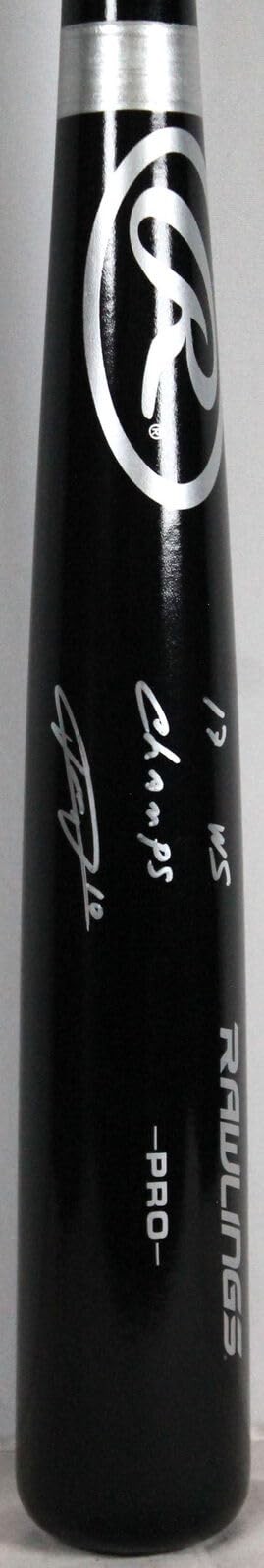 Yuli Gurriel Signed Rawlings Pro Baseball Bat - 2017 WS Champs