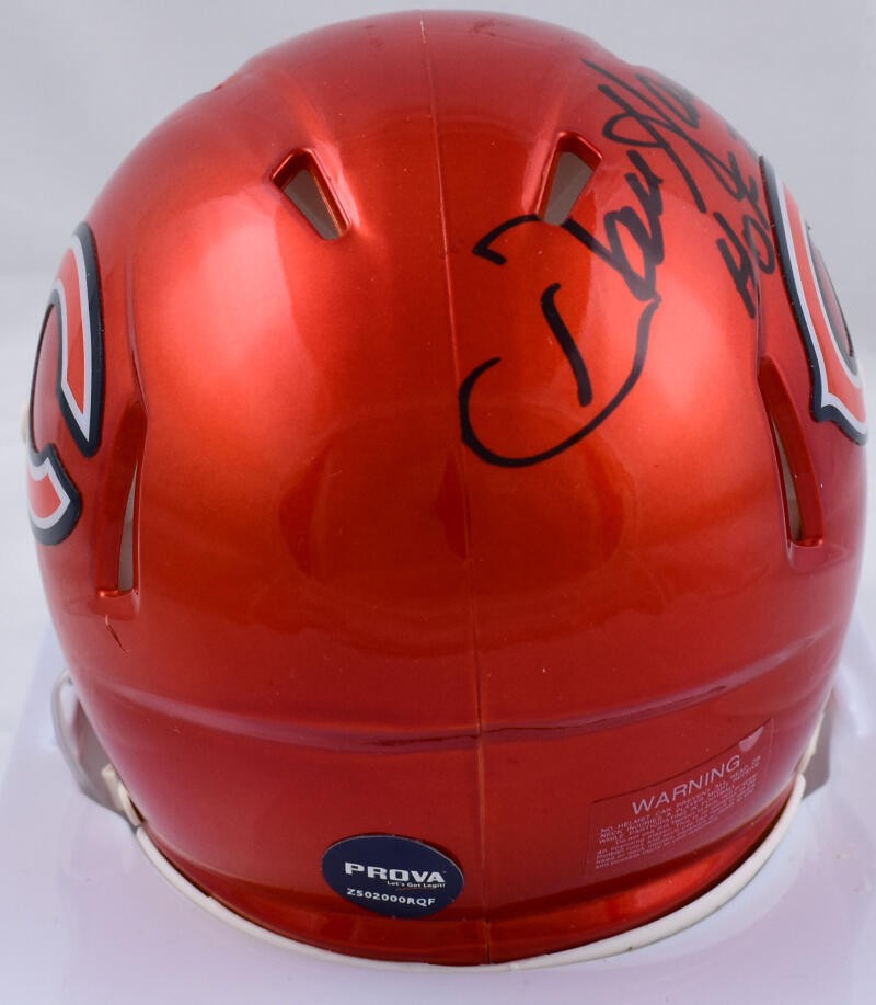 Dan Hampton Signed Chicago Bears Flash Speed Mini Helmet (HOF)