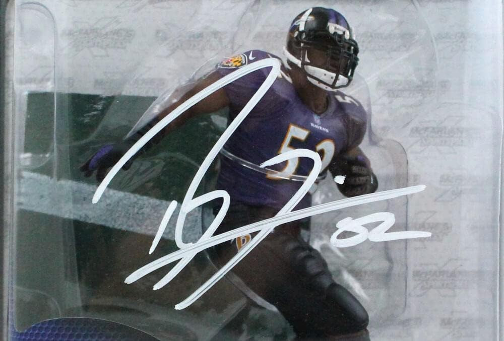 Ray Lewis Autographed Baltimore Ravens McFarlane Figurine