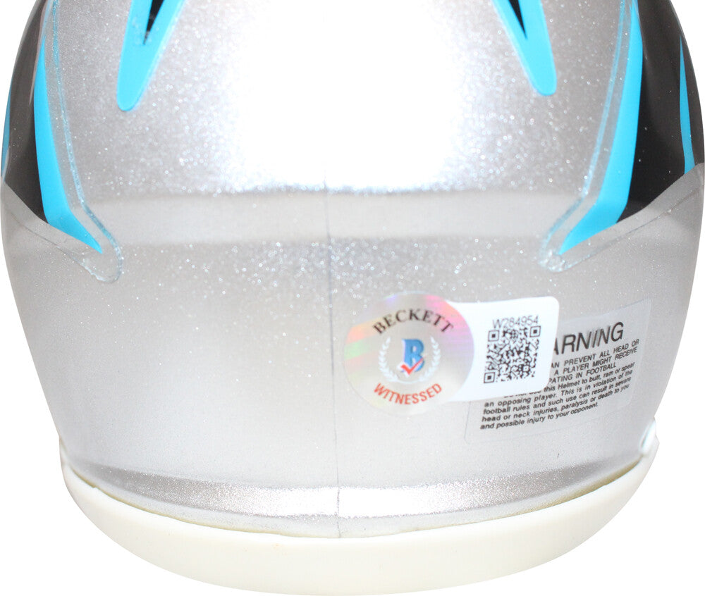 Jared Allen Signed Carolina Panthers Mini Helmet Beckett BAS