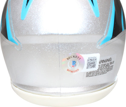 Jared Allen Signed Carolina Panthers Mini Helmet Beckett BAS