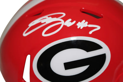Quay Walker Autographed Georgia Bulldogs Speed Mini Helmet