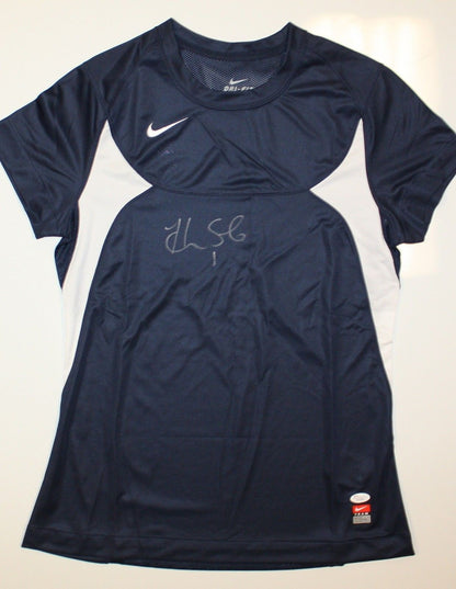 Hope Solo Autographed Team USA Nike Blue Soccer Jersey