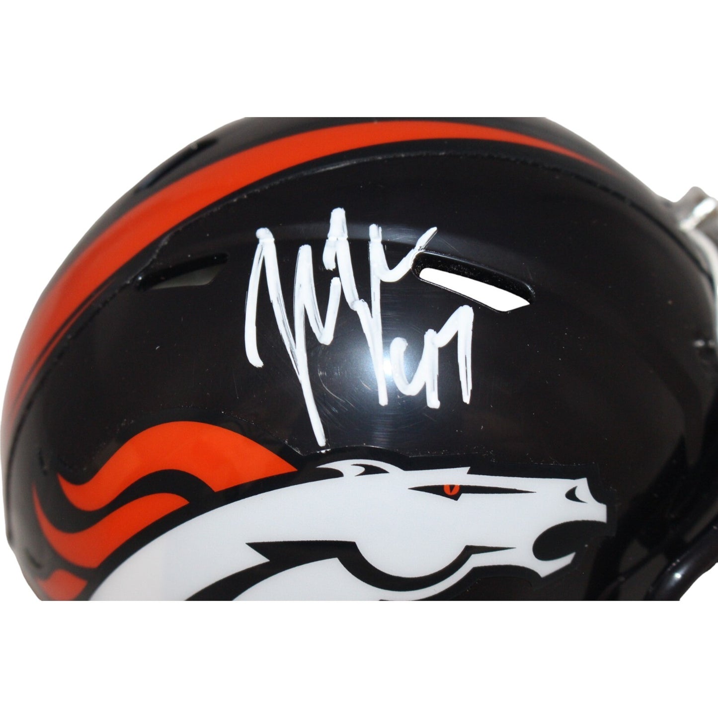 John Lynch Signed Denver Broncos Mini Helmet Beckett COA