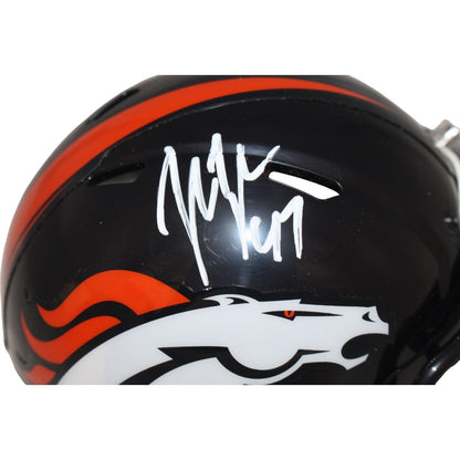 John Lynch Signed Denver Broncos Mini Helmet Beckett COA
