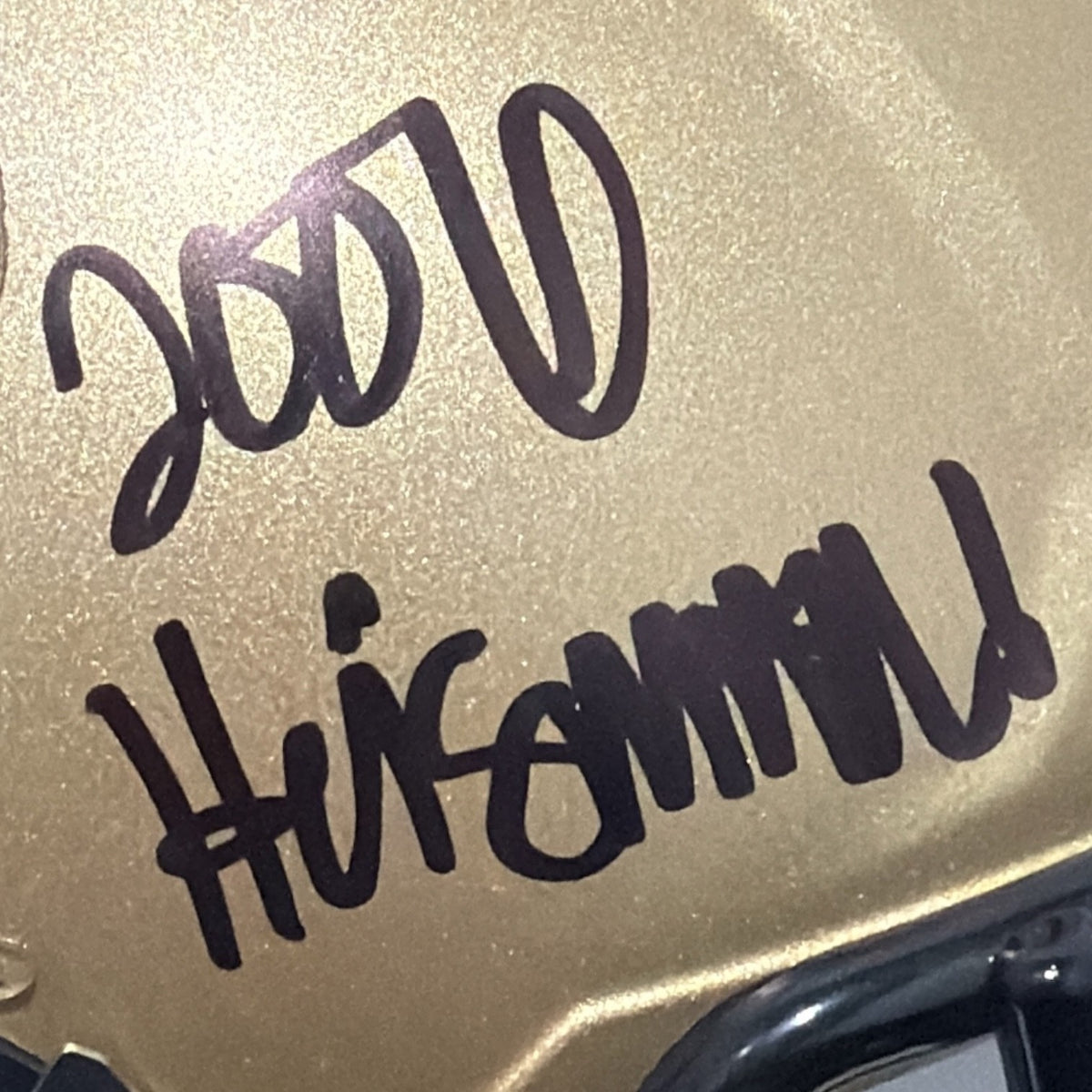 Troy Smith Signed Ohio State Buckeyes 2006 Heisman Speed Mini Helmet