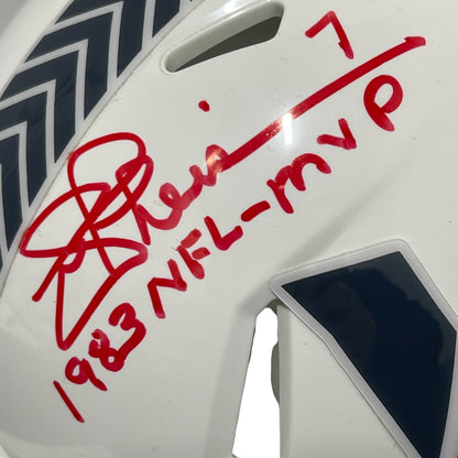 Joe Theismann Signed Washington Salute Mini Helmet (1983 NFL MVP) Beckett