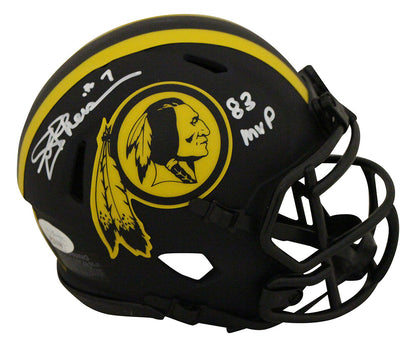 Joe Theismann Signed Washington Redskins Eclipse Mini Helmet '82 NFL MVP' JSA