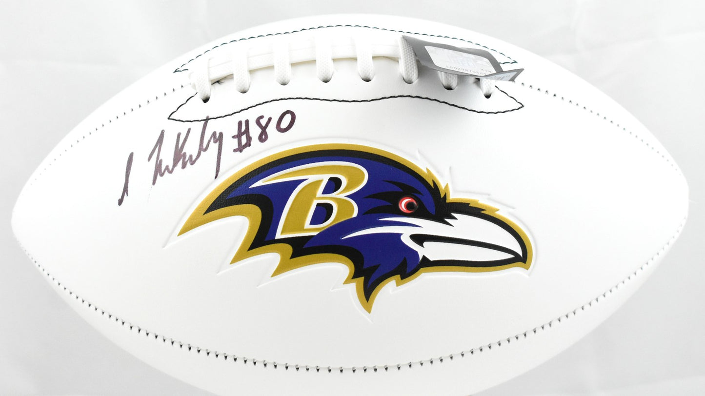 Isaiah Likely Signed Baltimore Ravens Logo Football