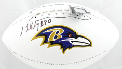 Isaiah Likely Signed Baltimore Ravens Logo Football