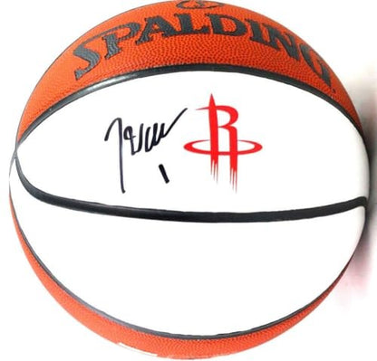 John Wall Autographed Houston Rockets White Panel Basketball