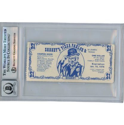 Randy Gradishar Signed Denver Broncos Ticket Stub "1st INT" Beckett Slab
