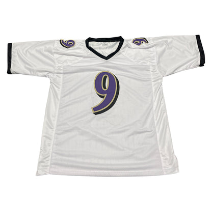Justin Tucker Signed Baltimore Ravens Custom Football Jersey (Beckett BAS)