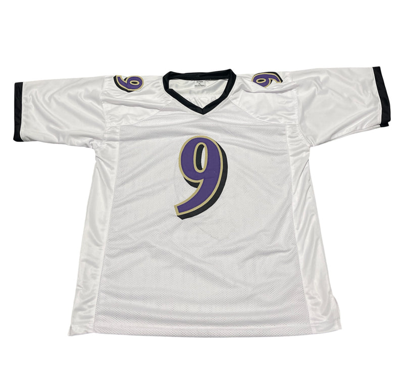 Justin Tucker Signed Baltimore Ravens Custom Football Jersey (Beckett BAS)