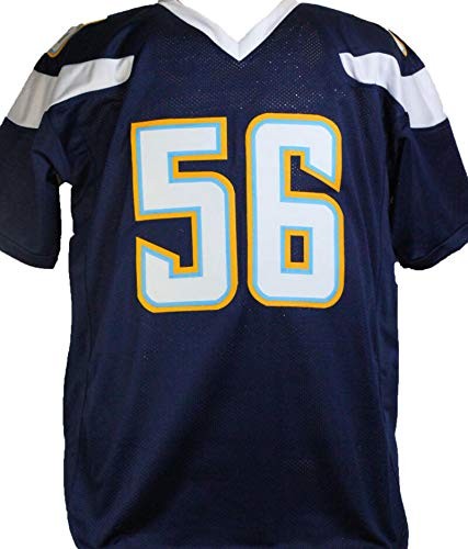 Shawne Merriman Signed San Diego Chargers Style Blue Custom Jersey
