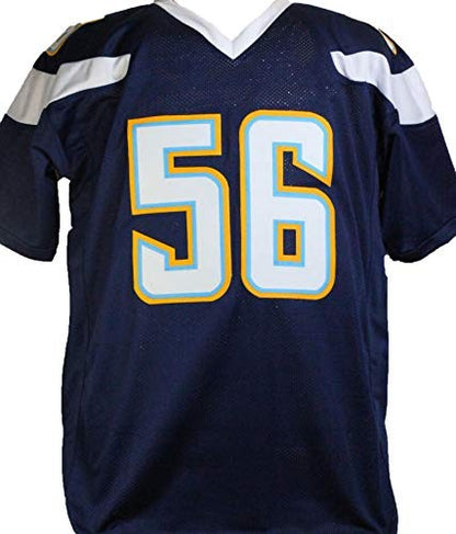 Shawne Merriman Signed San Diego Chargers Style Blue Custom Jersey