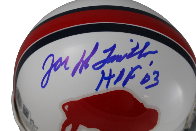 Joe Delamielleure Signed Buffalo Bills Throwback VSR4 Mini Helmet