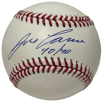Jose Canseco Autographed ROMLB Baseball with 40/40 Inscription (JSA)