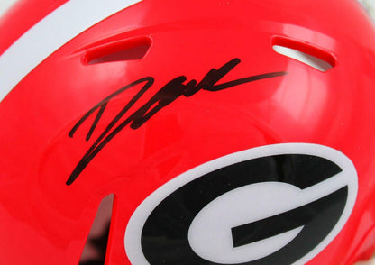 D'Andre Swift Signed Georgia Bulldogs Speed Mini Helmet