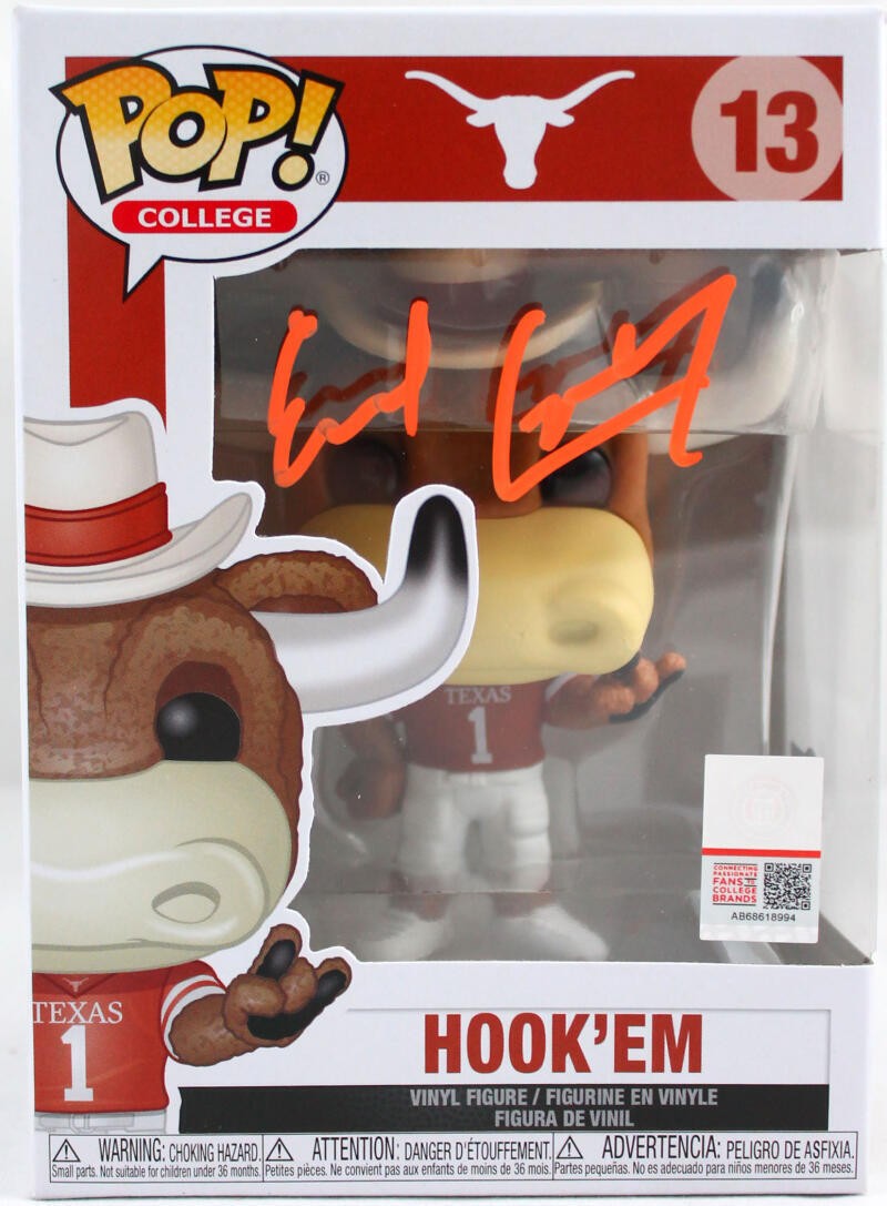 Earl Campbell Signed Texas Longhorns Funko Pop Figurine #13