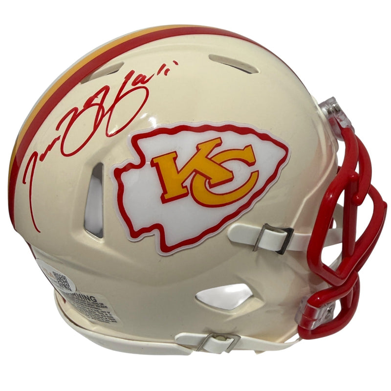 Tamba Hali Signed Kansas City Chiefs Retro Mini Helmet JSA