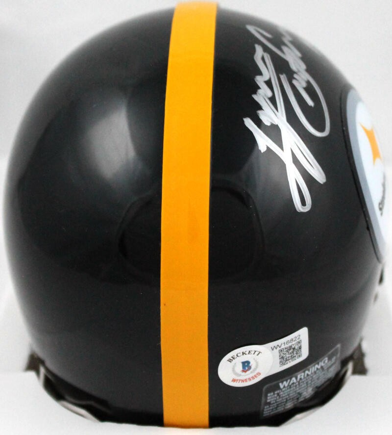 Lynn Swann Signed Pittsburgh Steelers Mini Helmet HOF Inscription
