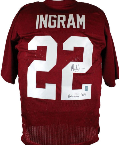 Mark Ingram Signed Maroon Custom College Style Jersey - Heisman 09