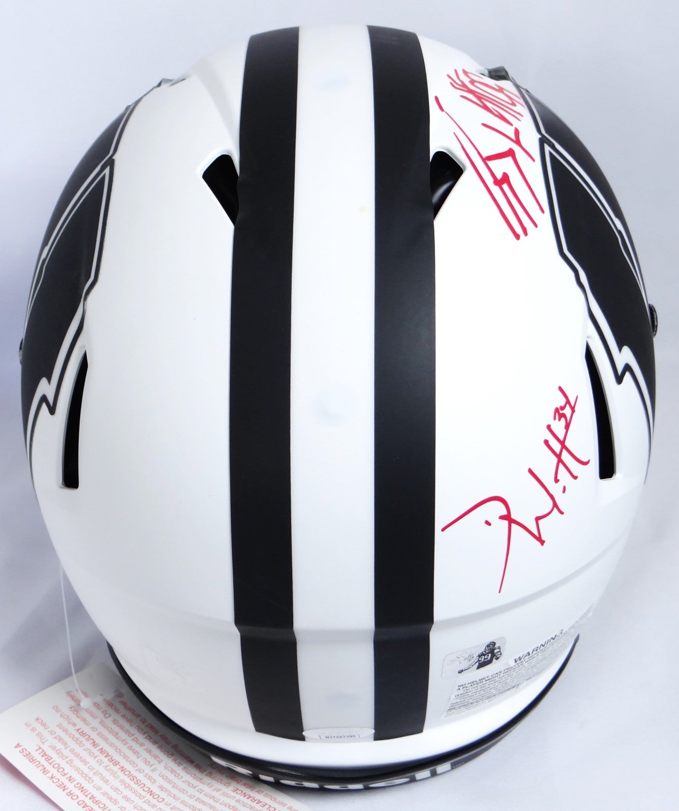 Derek, TJ & JJ Watt Signed Wisconsin Badgers Lunar Speed Authentic Helmet