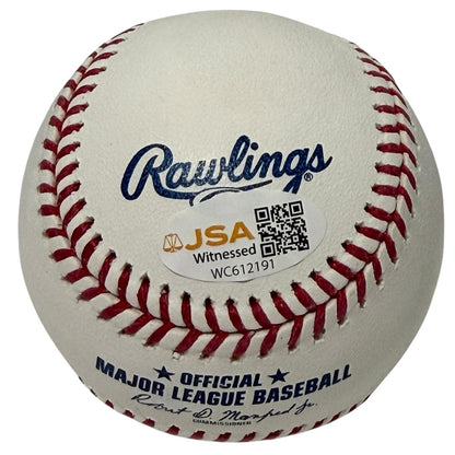 Mookie Wilson Signed ROMLB Baseball New York Mets (1986 WS Champ) JSA