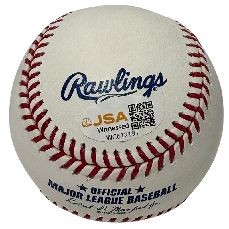 Mookie Wilson Signed ROMLB Baseball New York Mets (1986 WS Champ) JSA