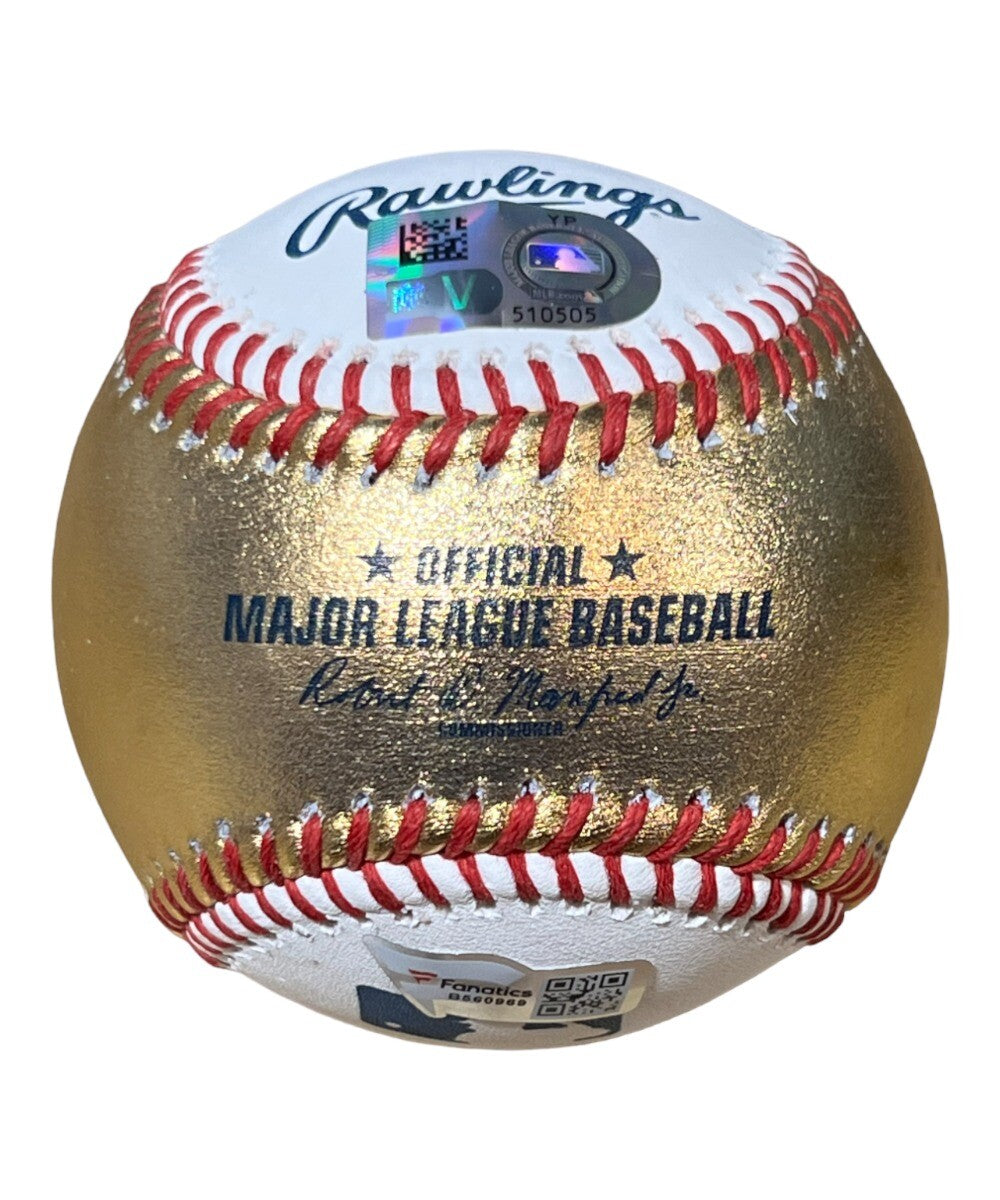 Nolan Arenado Signed White Gold Baseball St. Louis Cardinals Fanatics