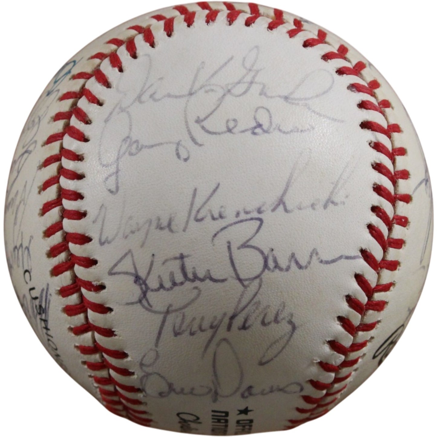 Cincinnati Reds 1984 Team Signed Baseball (27 Sigs) - Perez, Parker