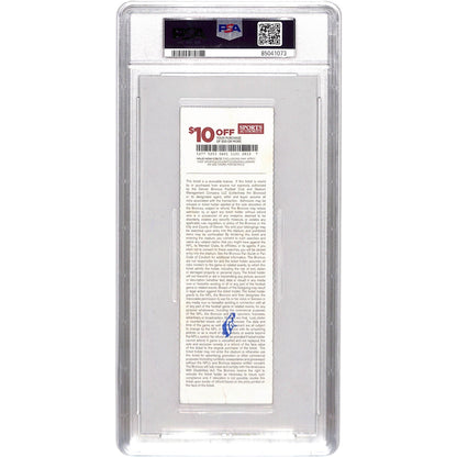 Von Miller Signed Denver Broncos NFL Debut Ticket Stub PSA 8/8