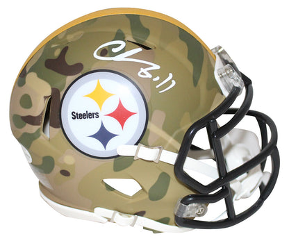 Chase Claypool Pittsburgh Steelers Autographed Camo Mini Helmet