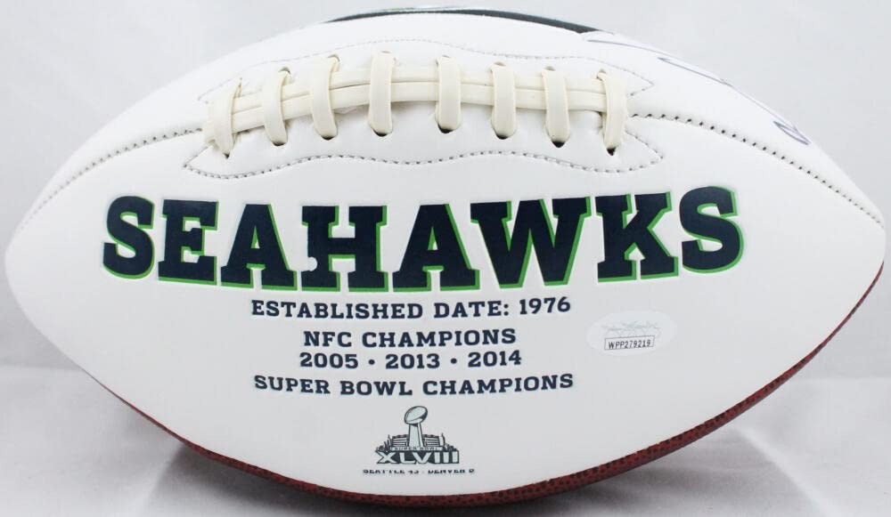 Brian Bosworth Autographed Seattle Seahawks Logo Football