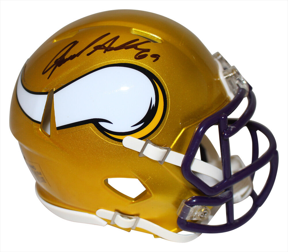 Jared Allen Autographed Minnesota Vikings Flash Mini Helmet