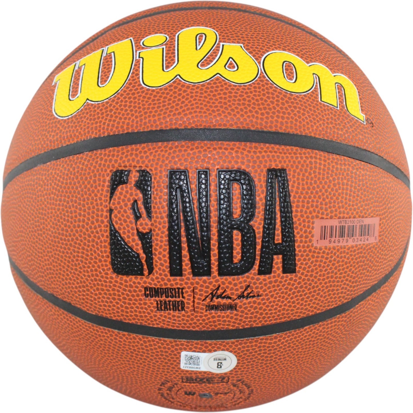 Chauncey Billups Denver Nuggets Signed Wilson Logo Basketball (Beckett)