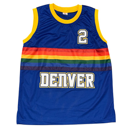 Alex English Denver Nuggets Signed Custom Jersey HOF 97 Beckett BAS