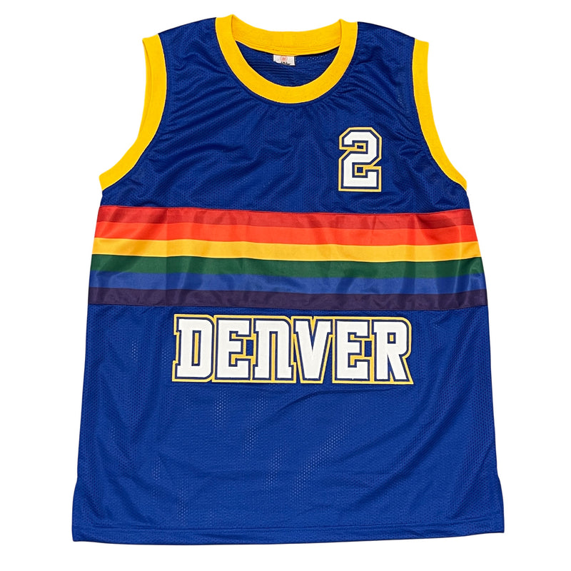 Alex English Denver Nuggets Signed Custom Jersey HOF 97 Beckett BAS