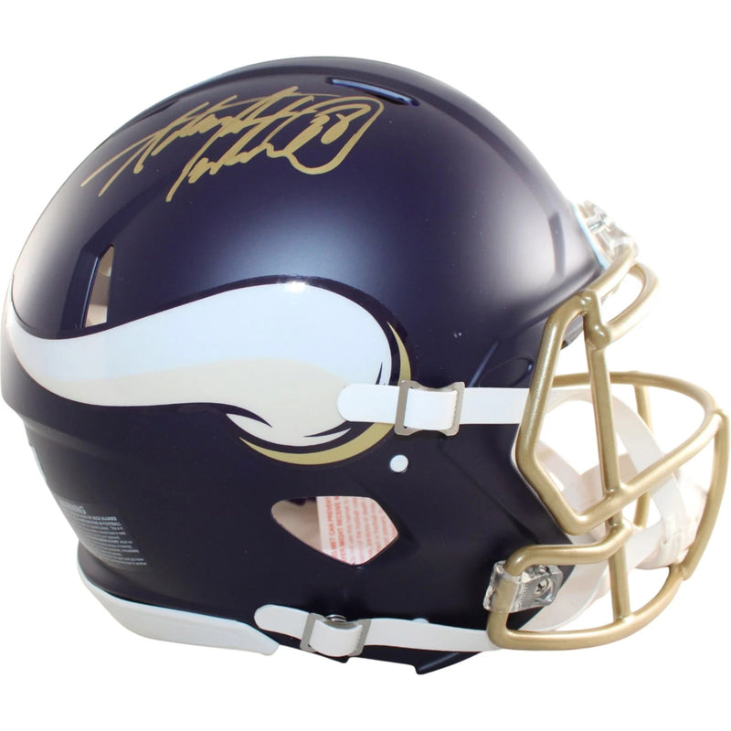 Adrian Peterson Signed Minnesota Vikings Rivalries Proline Helmet