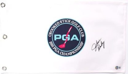 John Daly Signed 1991 PGA Championship Pin Flag