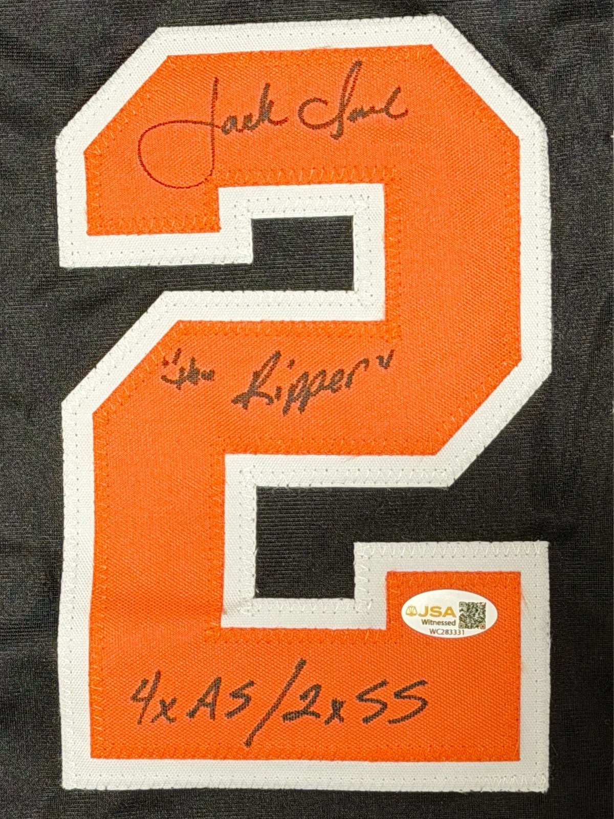 Jack Clark Signed San Francisco Giants Custom Jersey (3 Inscriptions)