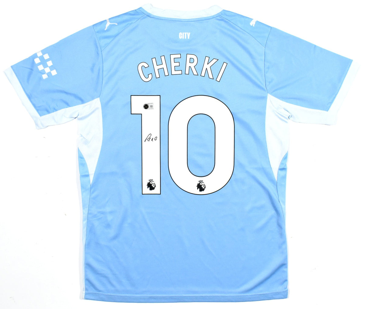 Rayan Cherki Autographed Manchester City Home Jersey