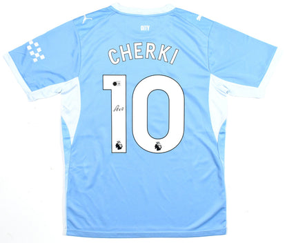 Rayan Cherki Autographed Manchester City Home Jersey